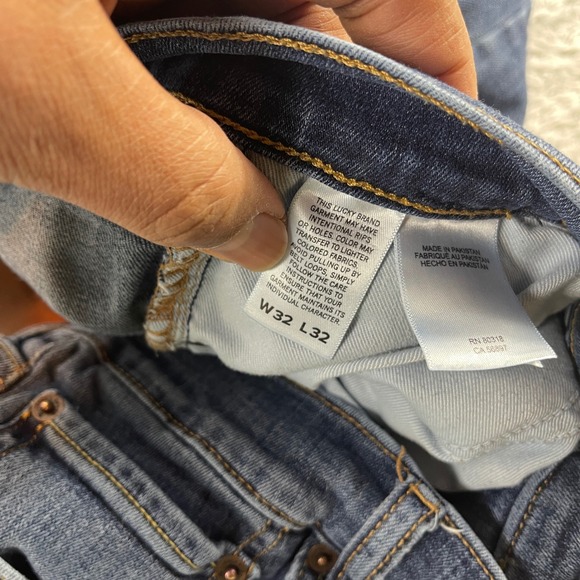 Lucky Brand 412 Athletic Slim Jeans Medium Wash Men's W32 L32 - Picture 6 of 14